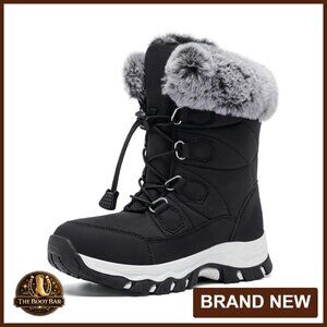 Women's Winter Snow Boots Water-Resistant Fur Lined Anti-Slip Outdoor